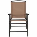 Woodard Cm FS Mocha STL FLD Chair RXTV-1921-FC-M